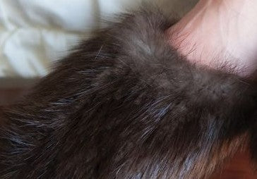 Fur Slippers Close Up