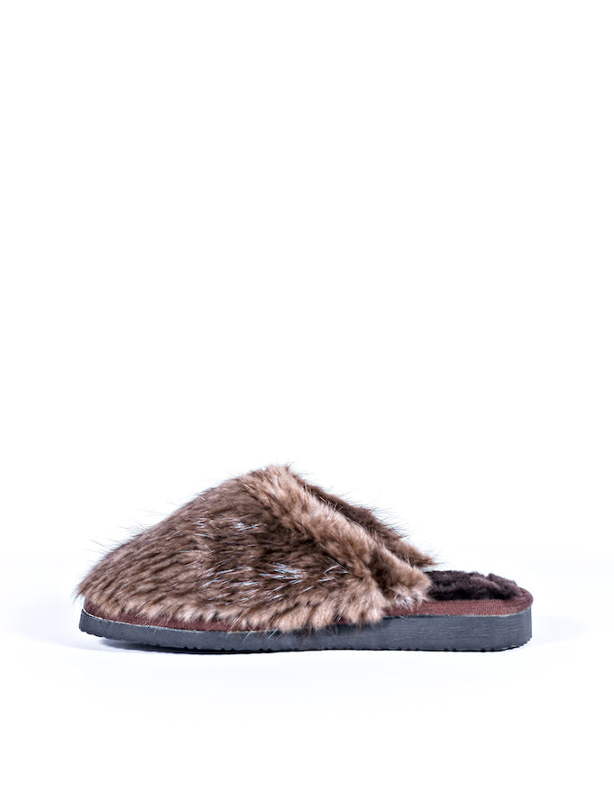 Fur Slippers Side View