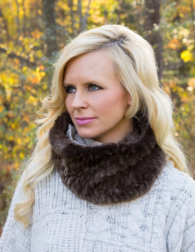 Sheared Beaver Fur Snood