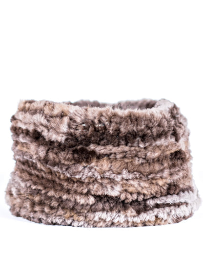 Sheared Beaver Fur Snood front
