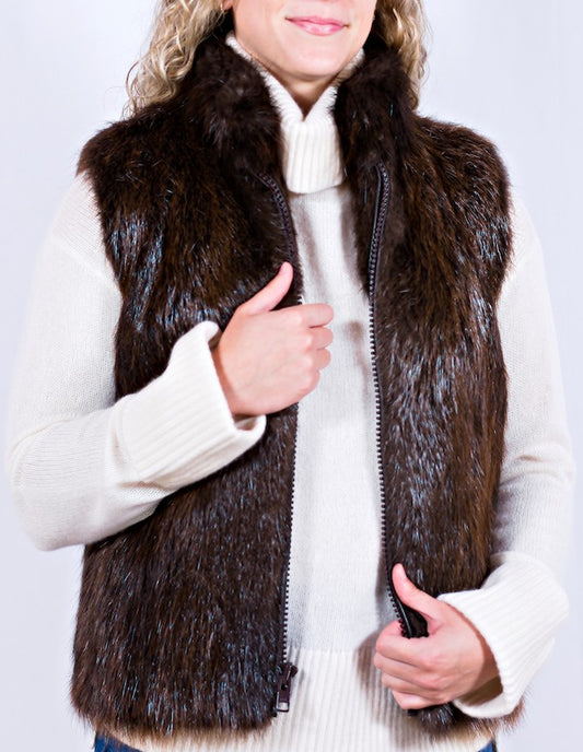 Women's Custom Beaver Fur Vests