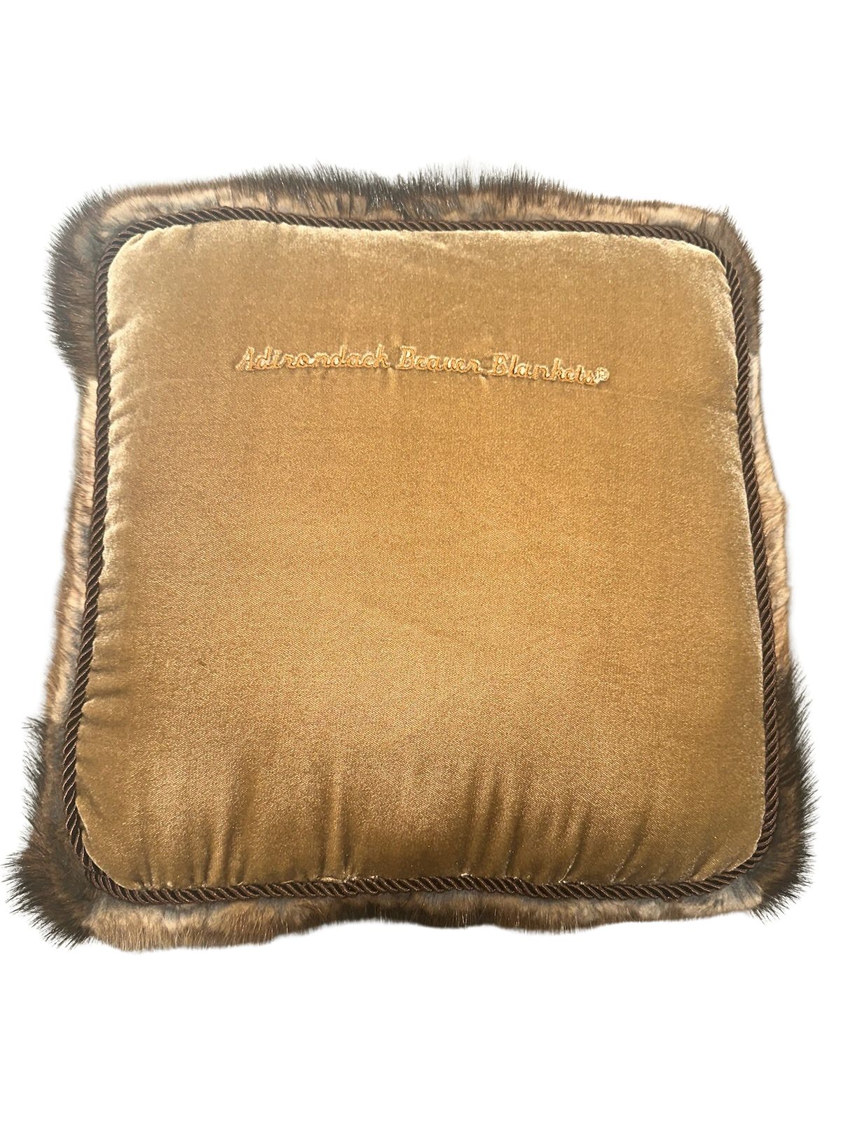 Muskrat Pillow Back View