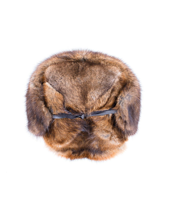 Muskrat fur clearance hat