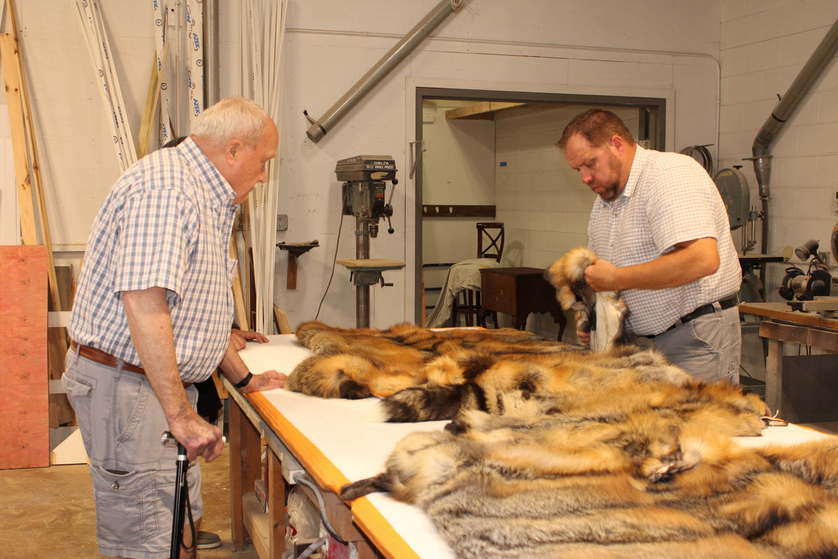 Wild Cross Fox Fur Blanket