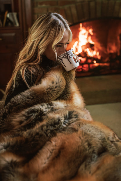 Wild Cross Fox Blanket